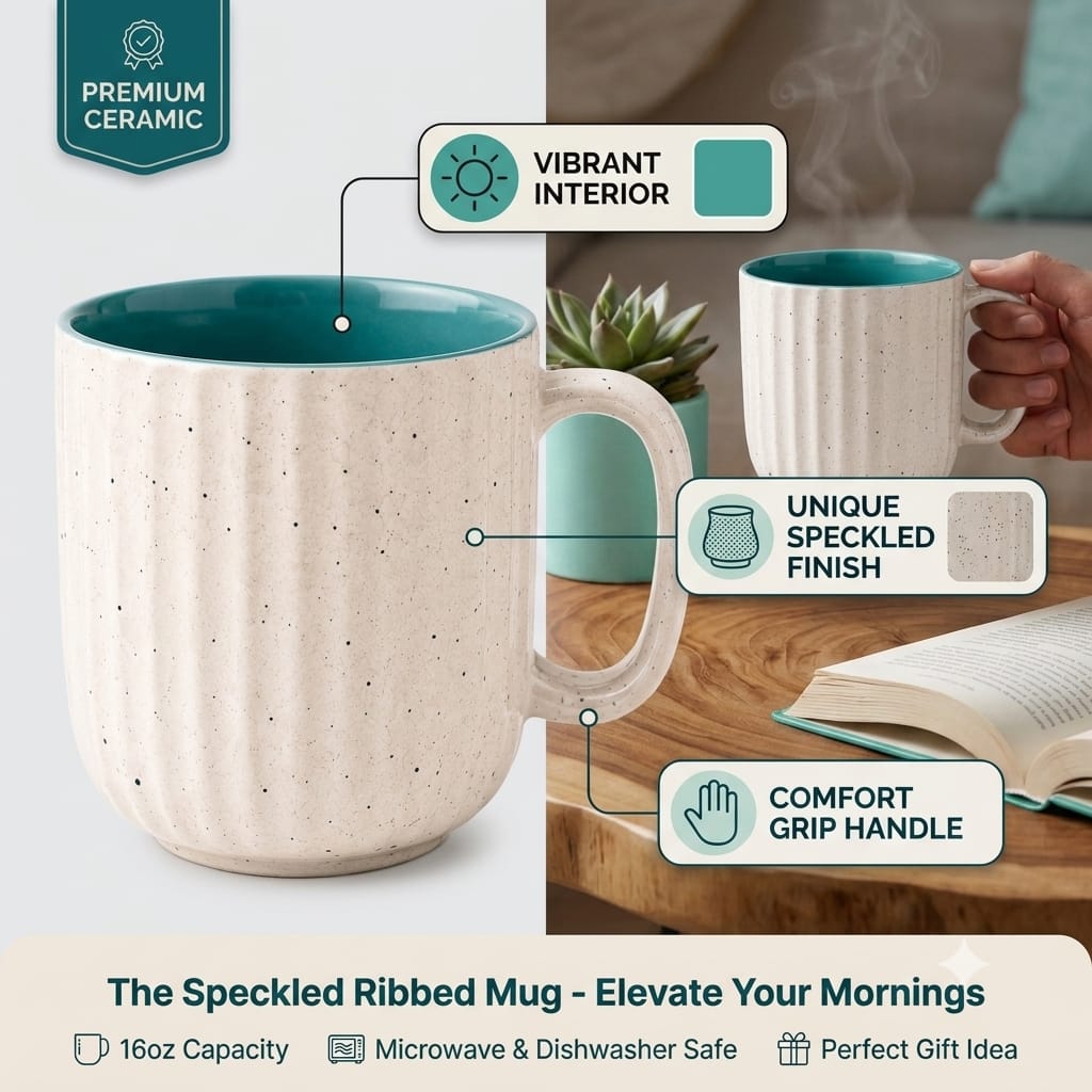 Coffee Mug Set of 2, 300 ml, Microwave Safe Coffee Cup, Matte Finish Reusable Mugs, Diwali Gifts for Family and Friends, Navratri Gift