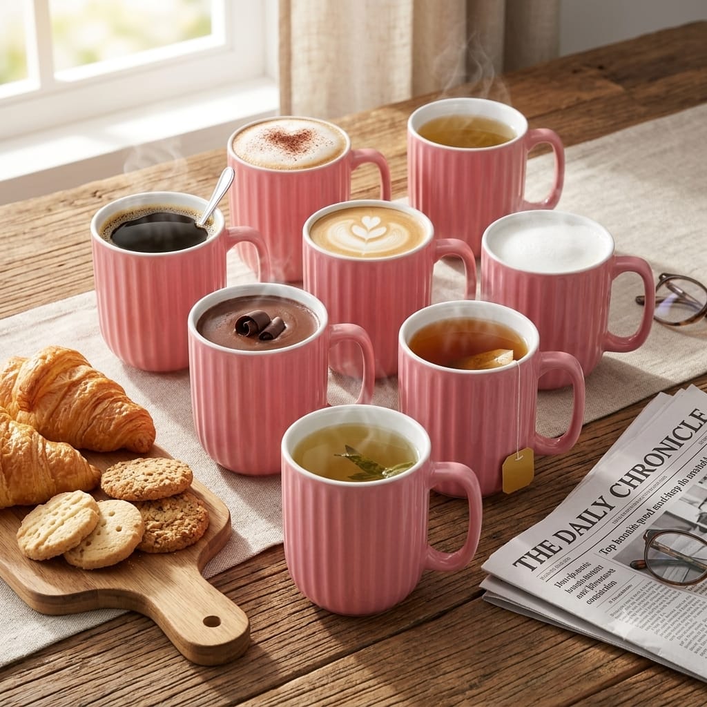 Coffee Mugs Ceramic to Gift to Best Friend, Tea Mugs, Microwave Safe Coffee Mugs, Ceramic Tea Cups (330 ml each)