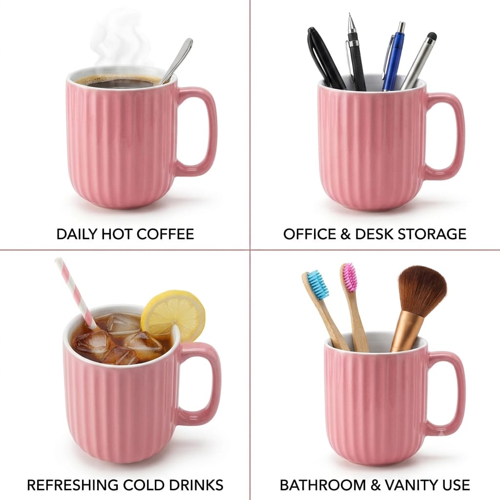 Coffee Mugs Ceramic to Gift to Best Friend, Tea Mugs, Microwave Safe Coffee Mugs, Ceramic Tea Cups (330 ml each)