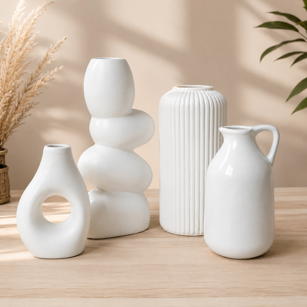 Set of 4 vases