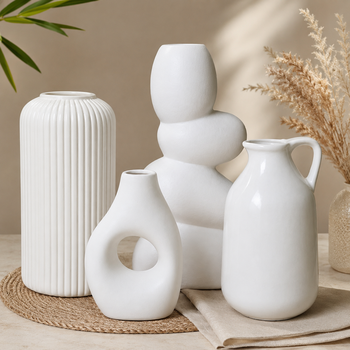 Set of 4 vases