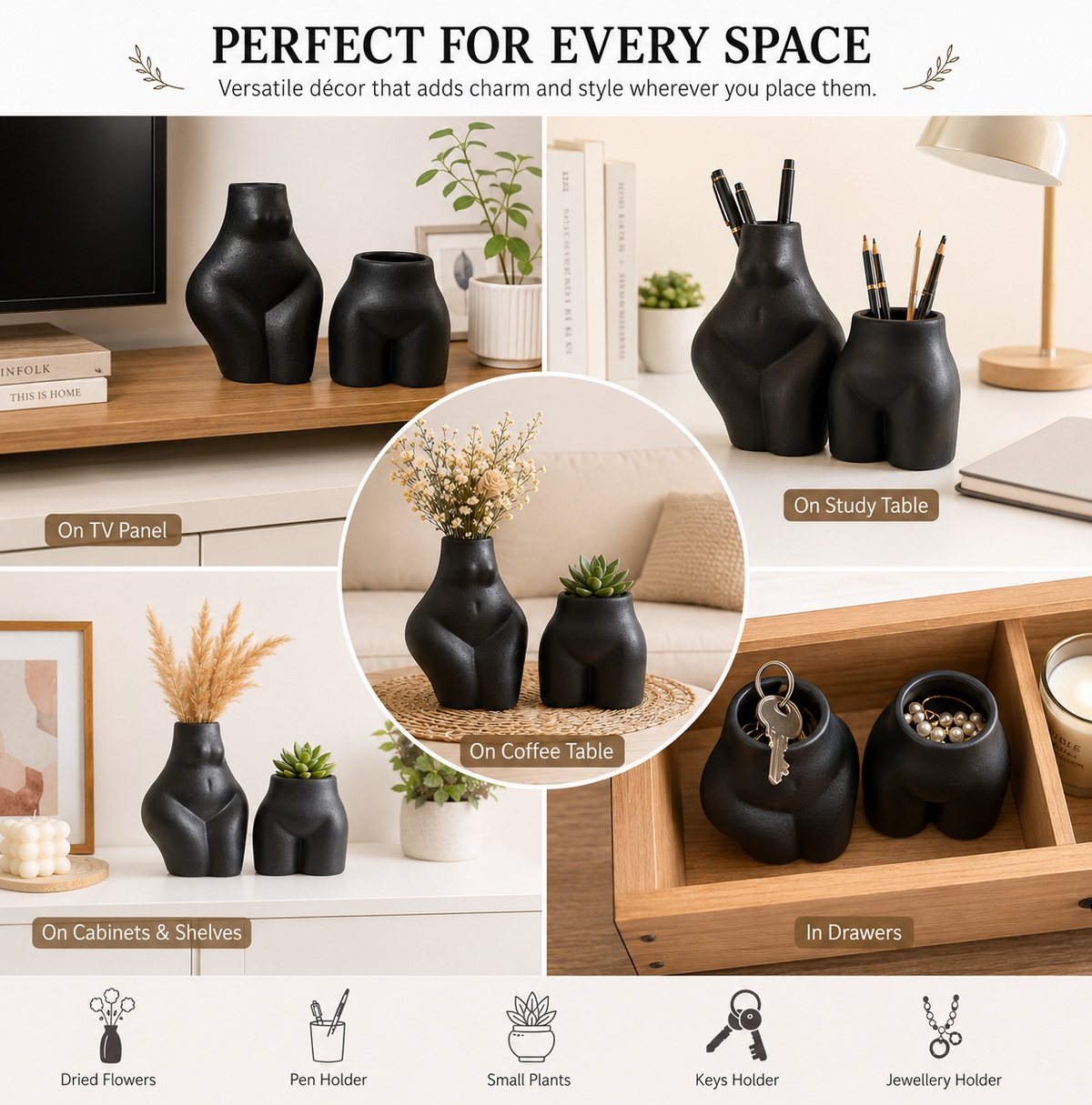 Figurine vase