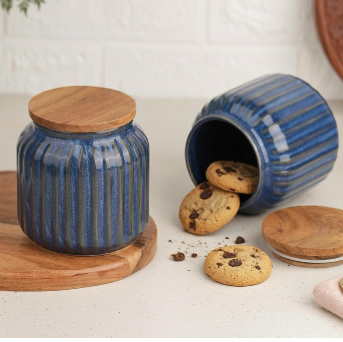 Ceramic container set of 2