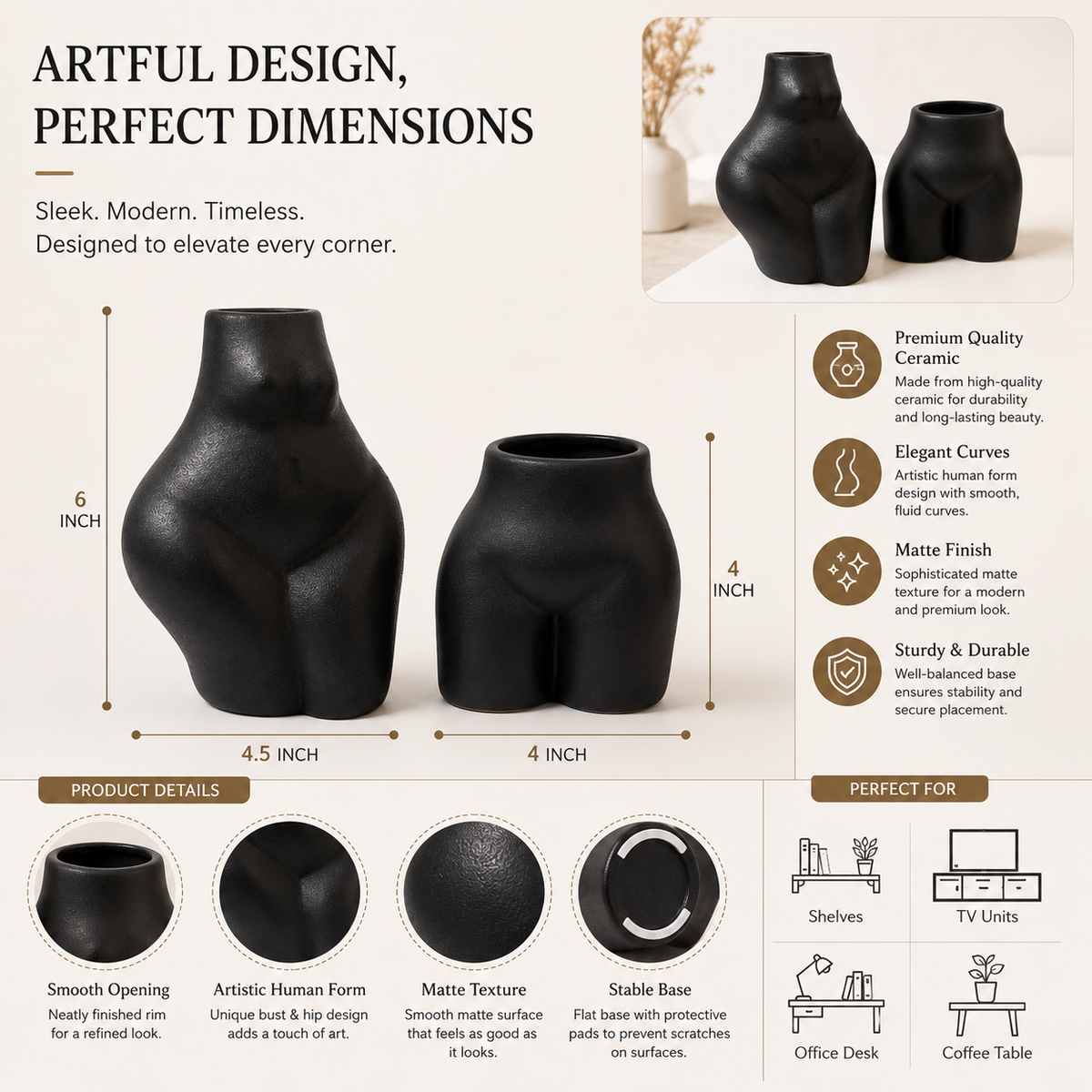 Figurine vase