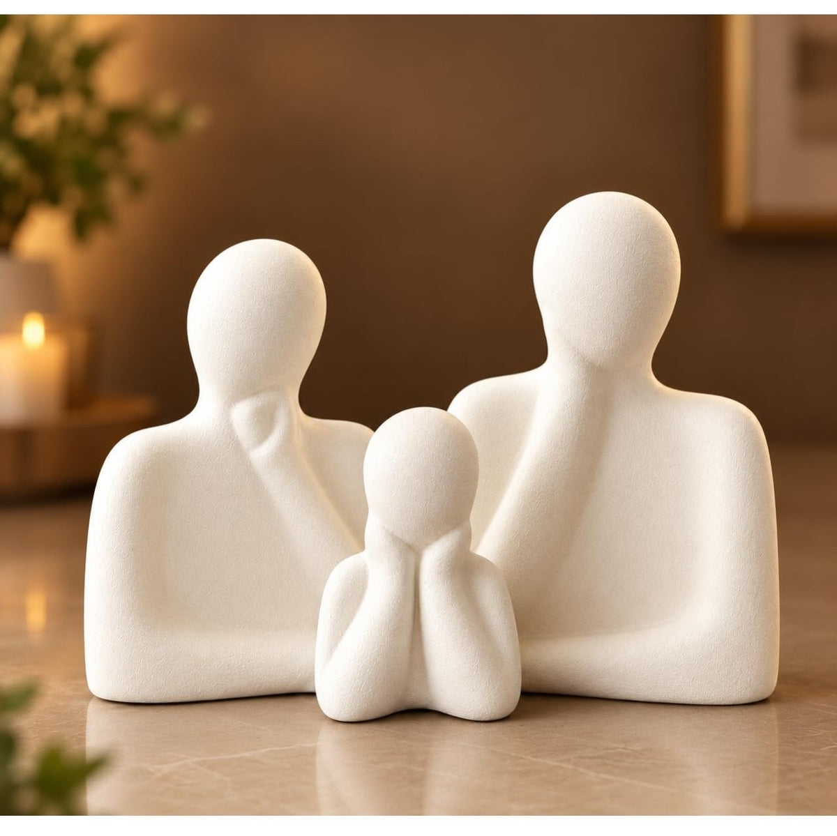 Family set of 3 figurine